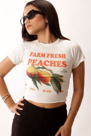 Baby tee peaches